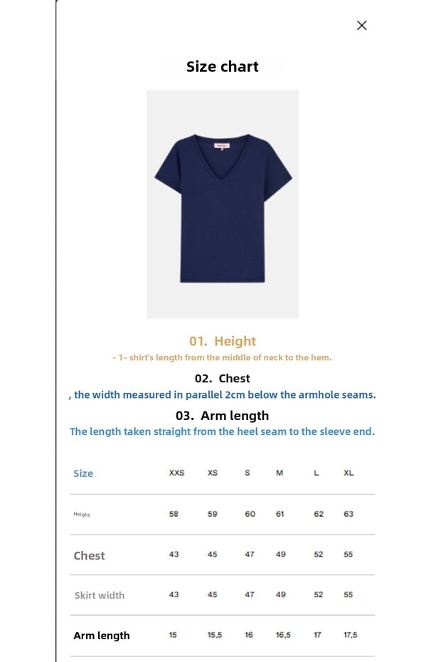 Basic V-Neck Modal γυναικείο T-shirt - Μαύρο - 3