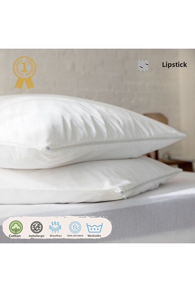 Cotton 1-Piece 50X70 cm White Inner Lining, Zippered Pillow Inner Cover, Pillow Mattress