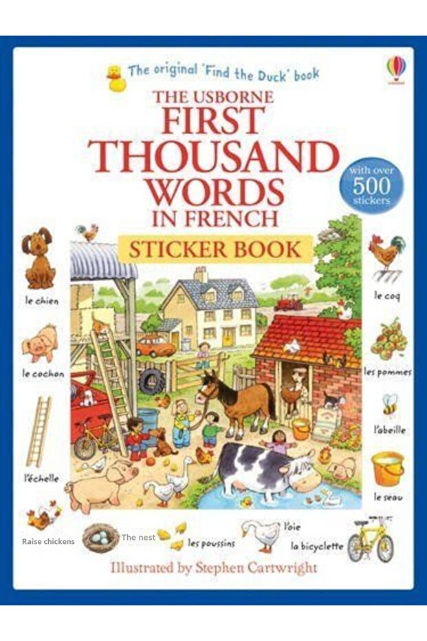 First Thousand Words In French Sticker Book