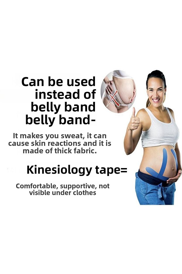 Pink Colored Belly Supporting Tape - 3