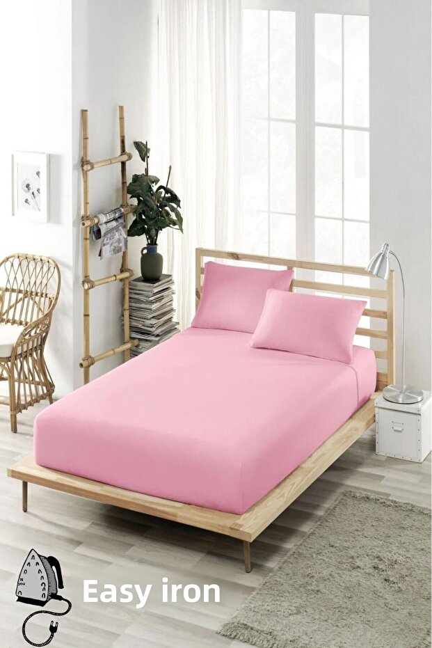 Single 1781002 Si̇nce Fitted Double Elastic Sheet Pillow Set 160 X 200