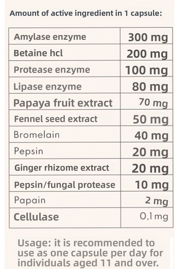 إنزيم متعدد ديجستال - 60 كبسولة معوية مركبة - 3