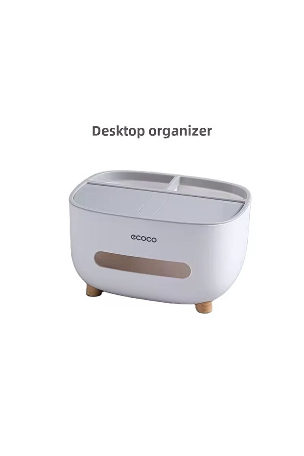 Ecoco Multi-Purpose Compartmented Napkin Holder and Storage Box - 2