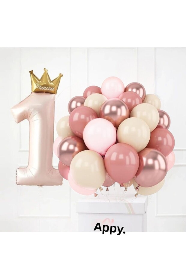 1 Year Old Princess Birthday Balloon Set