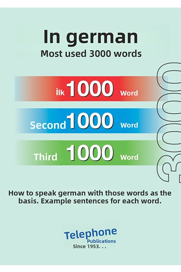 أول 3000 كلمة في اللغة الألمانية