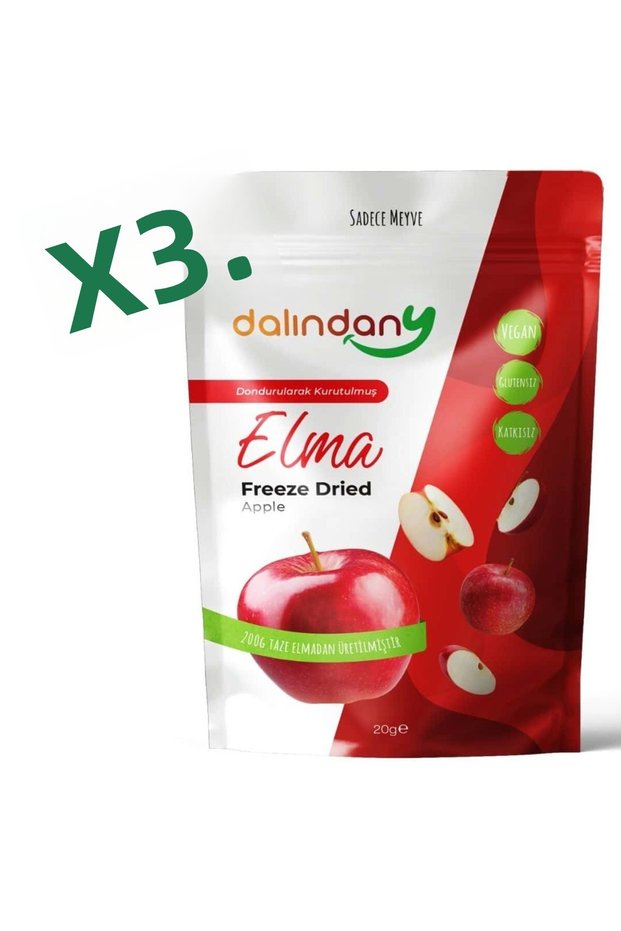 Freeze-Dried Apple Slices 3-Pack 20 Grams X 3