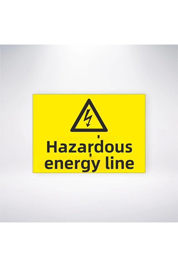 Danger Power Line Sticker 20X28 cm
