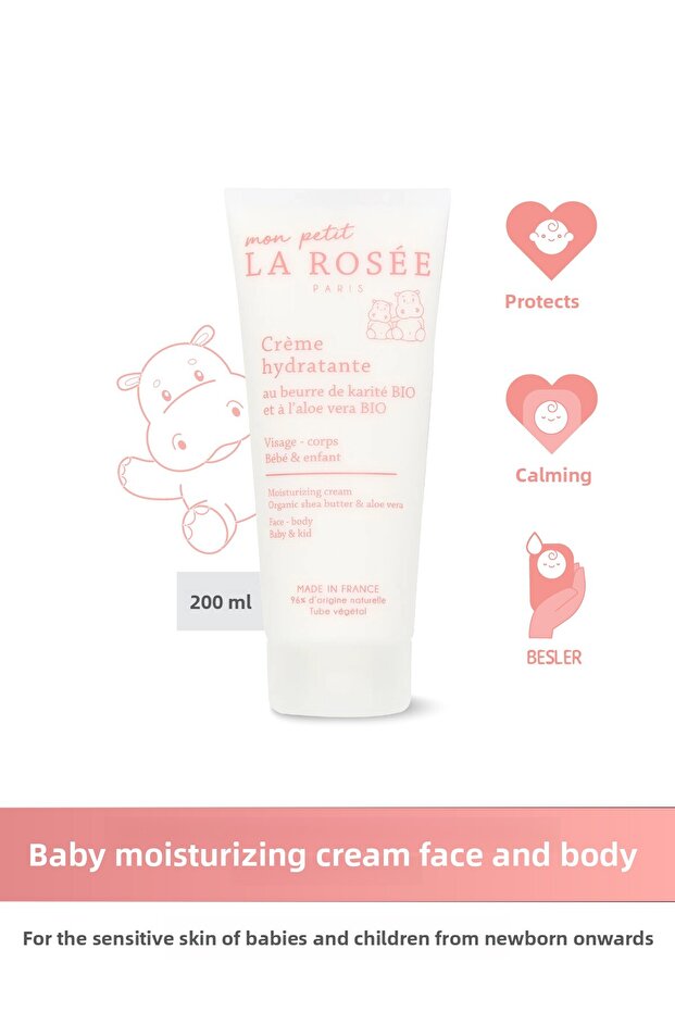 Mon Petit Moisturizing Cream with Organic Shea Butter and Aloe Vera - 200 ml