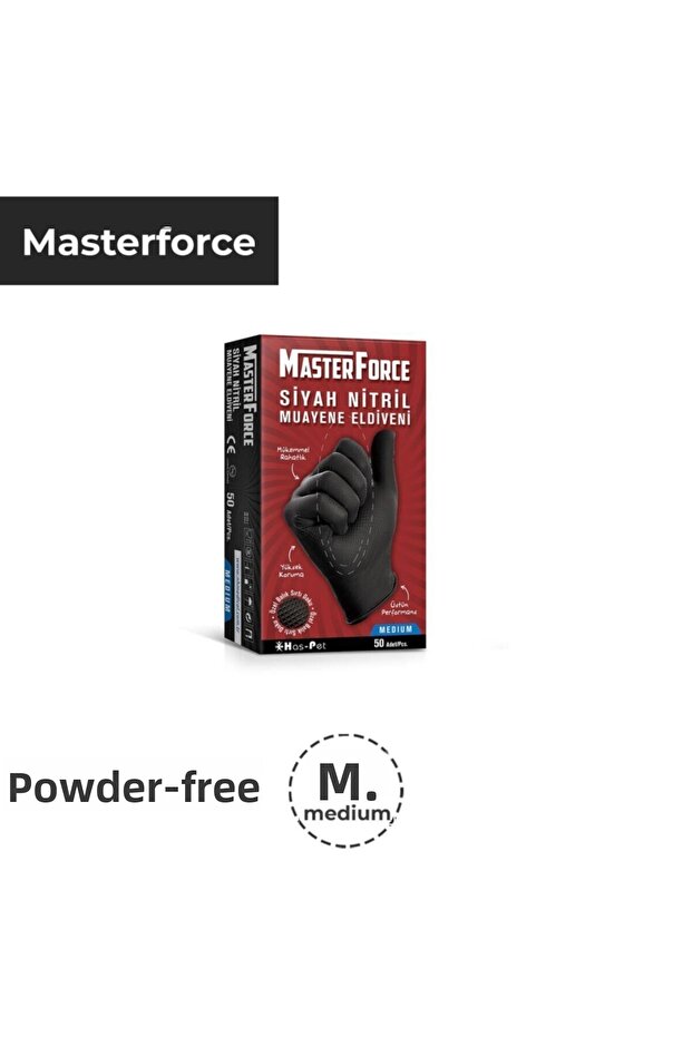Master Force Nitrile Gloves Size M - 1