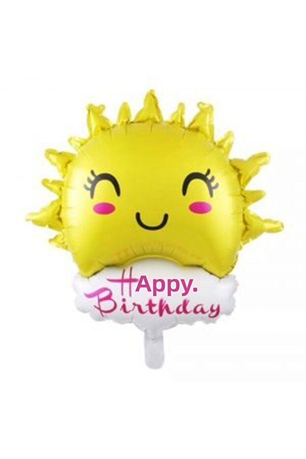 Happy Birthday Sun Foil Balloon