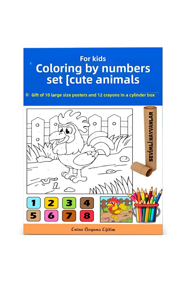 Painting by Numbers Set for Kids (Cute Animals)