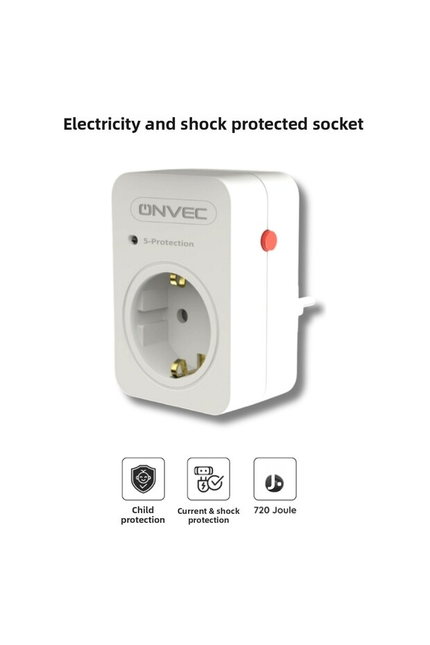مقبس كهربائي فردي مع حماية من الصدمة والتيار - 1