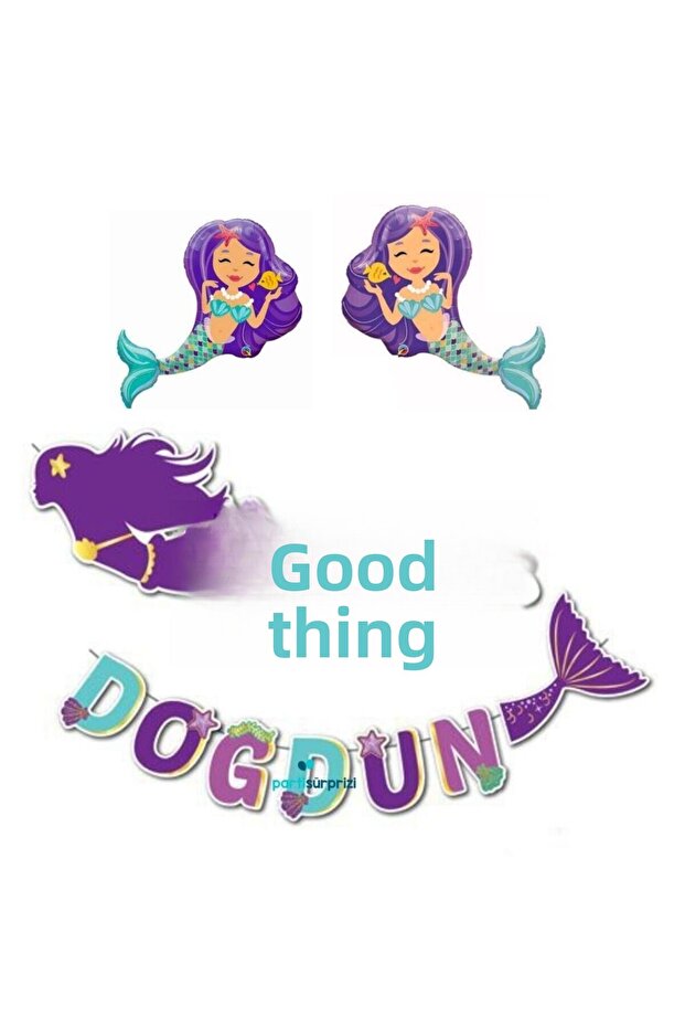Mermaid Happy Birthday Mini Shap Balloon Set