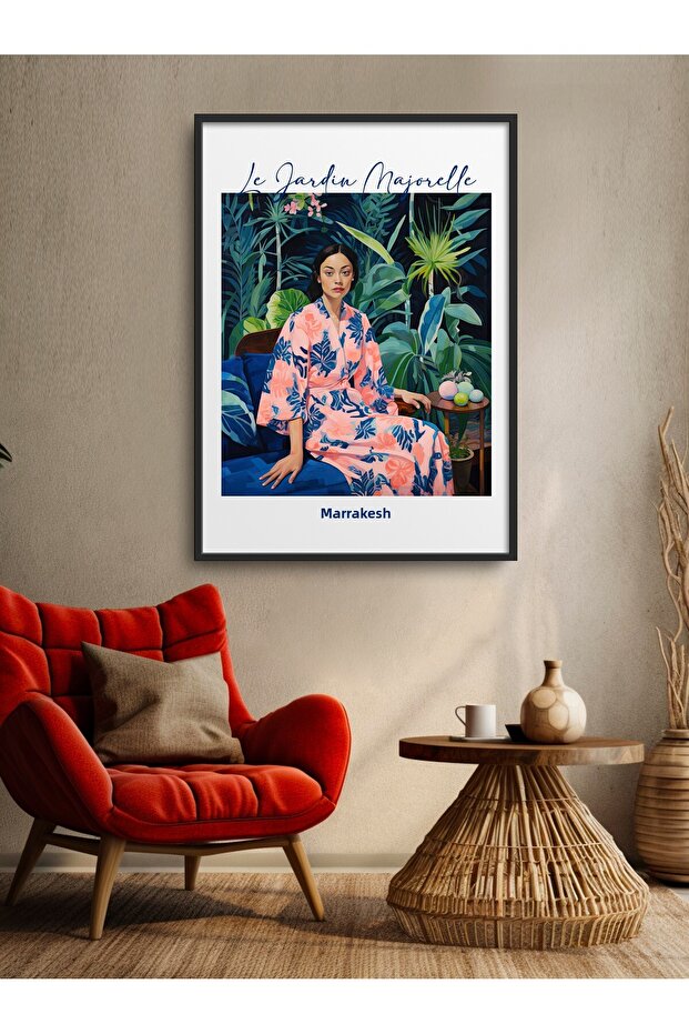 Single Framed Woman Painting Modern Art Poster Painting Tk/200