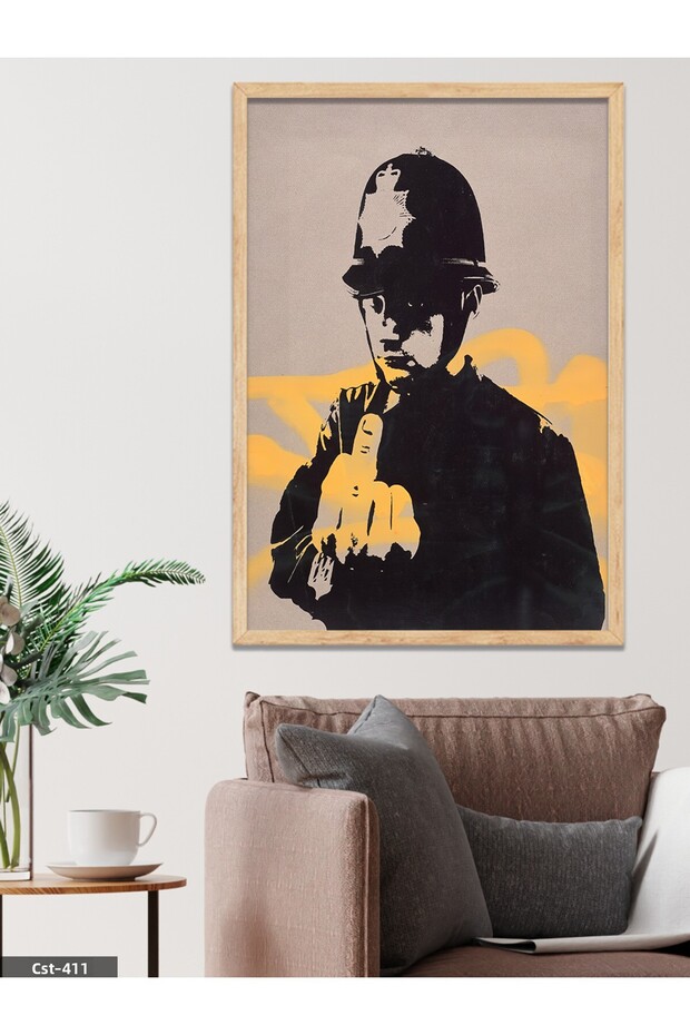 Rude Copper One Piece Wooden Framed Painting