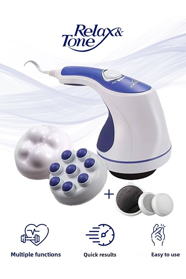 Rl-060 super tone multifunctional 5 head massage tool massage device