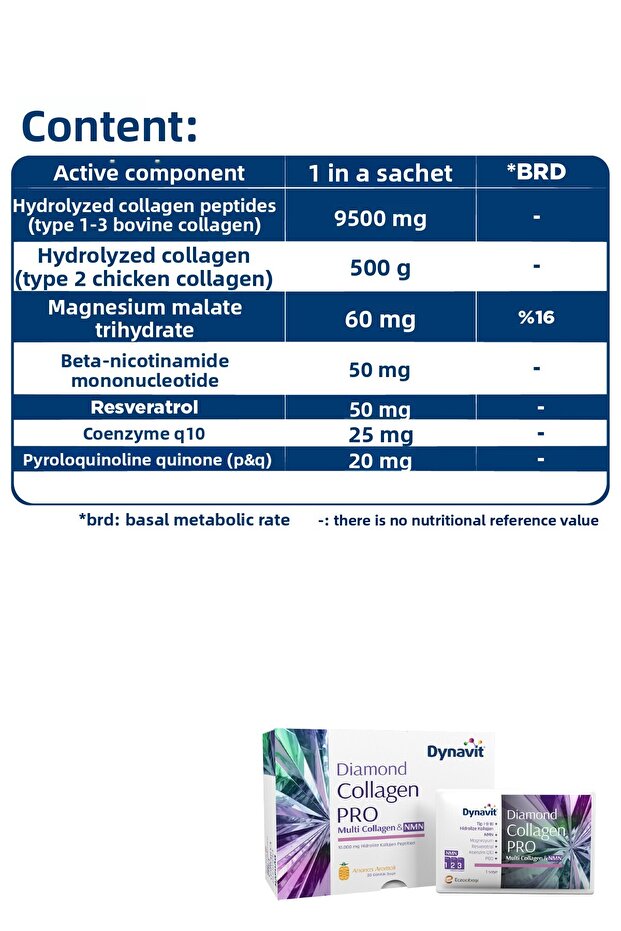 Multi Collagen&Nmn (Nad+ Precursor) 30 Sachets-Hydrolyzed Peptide Type 1&3 Bovine and Type 2 Chicken Collagen,Nmn - 6
