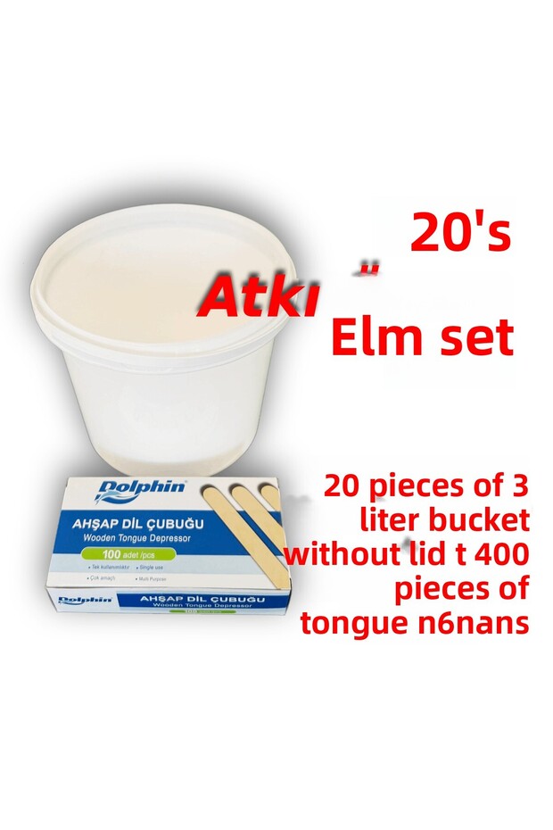 School Scarf Knitted Bucket Set 20-Piece Set Bucket Without Cap and Tongue Stick