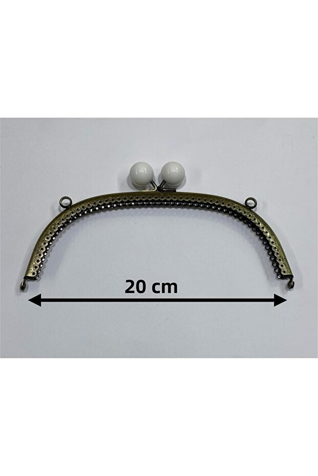 Bag and Wallet Clip Oval 20 Cm Model with Pearls