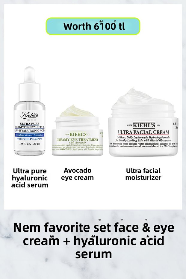 Ultra Pure, Creamy Eye and Ultra Facial Set with Avocado Content and Moisturizing