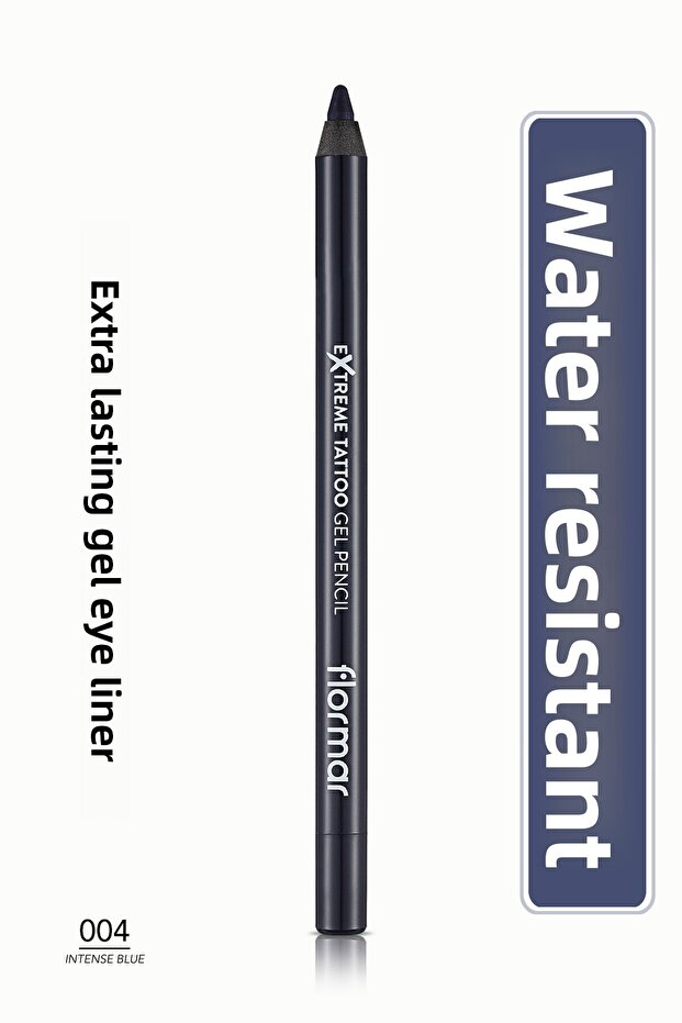 Matte Permanent Eye Pencil (BLUE) - Extreme Tattoo Gel Pencil - 004 Intense Blue -8682536028868