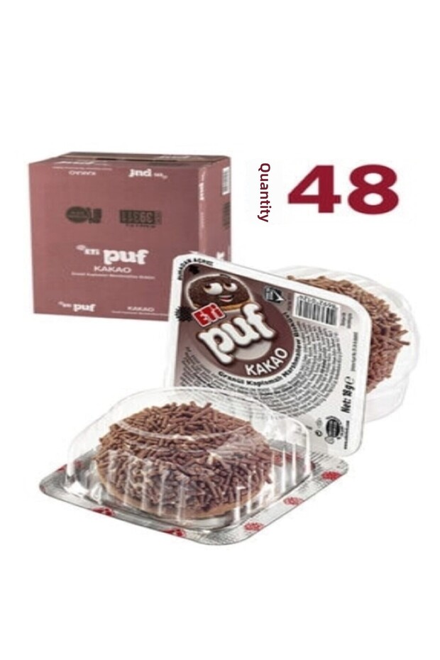 Puff Pastry Cocoa 48 Pieces 18 g