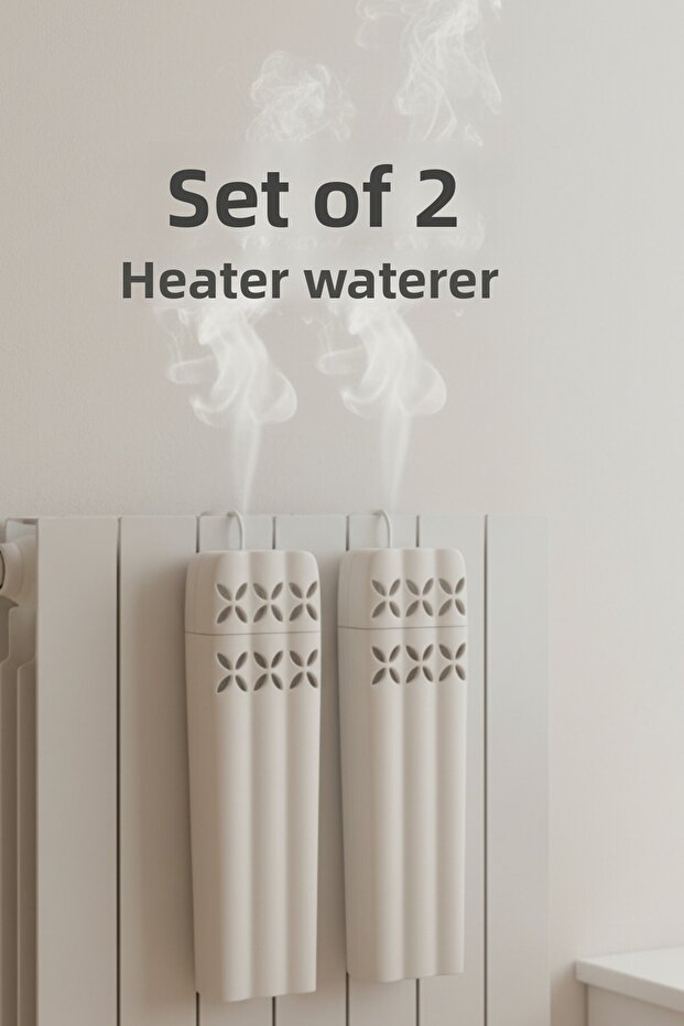 2-Piece Decorative Heating Waterer Room Air Humidifier Radiator Honeycomb Waterer
