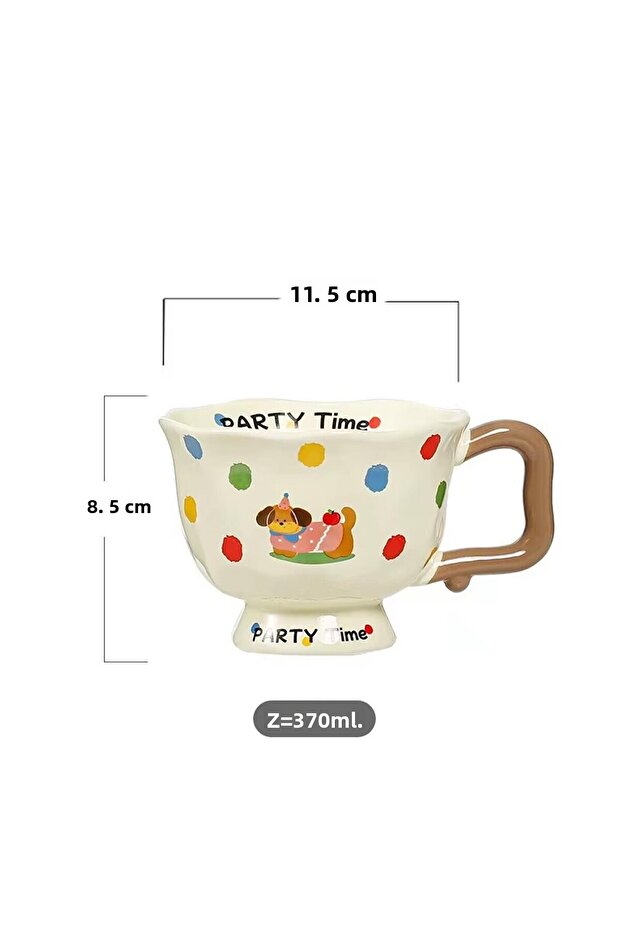 Party Time Themed Ceramic Mug - 2