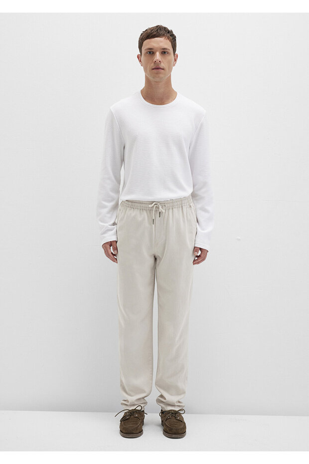 Ekru Jogger Pantolon 0010168-70144 - 3