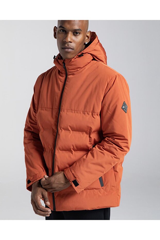 Authentic Rio Erkek Turuncu Regular Şişme Mont - 4