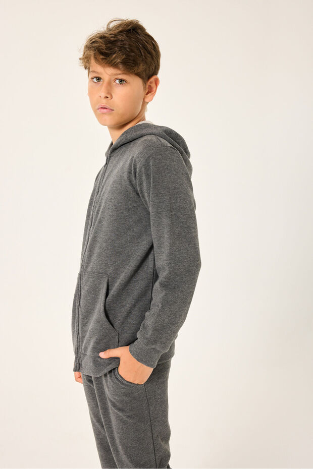 سويت شيرت روليبولي للأولاد باللون الرمادي - 5