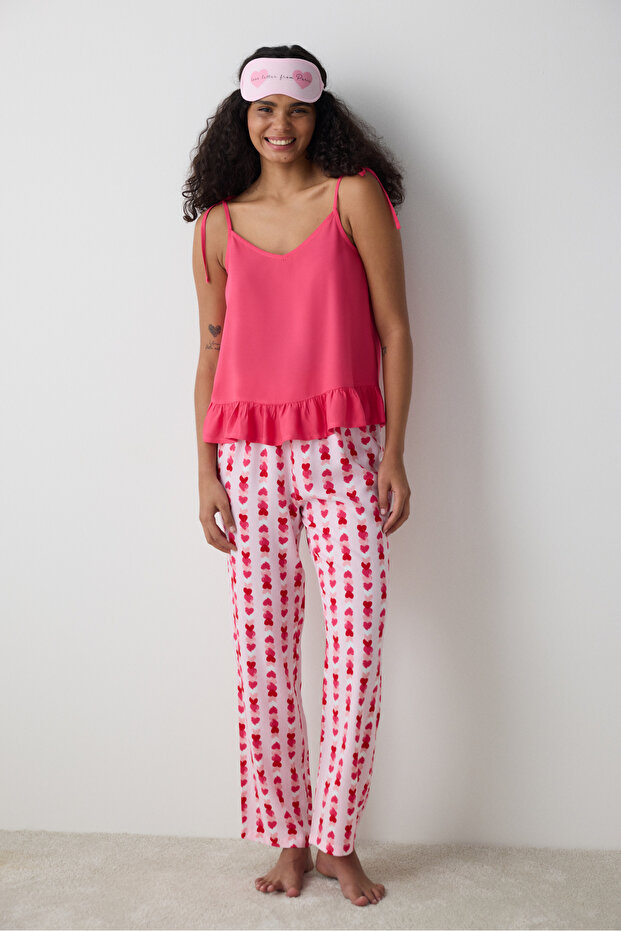 Carrie Solid Atlet Pijama Üstü - Loves Paris Koleksiyonu - 4