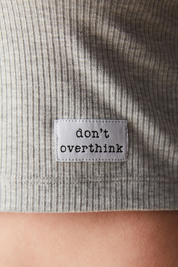 Weekend Atlet Gri Pijama Üstü - 5