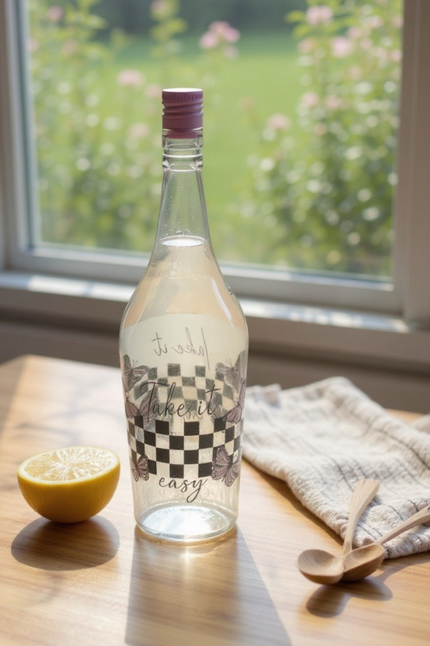 Yağdanlık Limonta 1.5 LT Point Cam Şişe desenli - 4