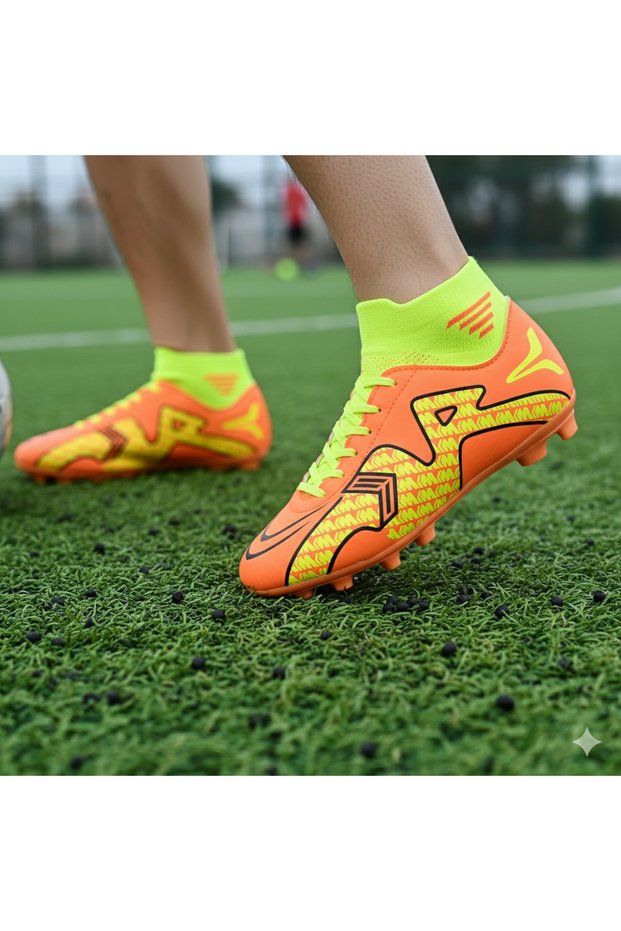 Soccer Cleats Football Shoes Carpet Field Shoes Sock Cleats Adult