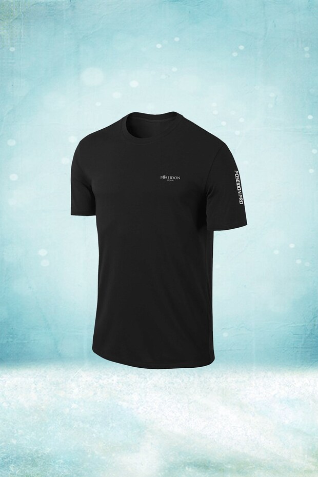 Men's Black Dri-Fit Crew Neck Short Sleeve Casual Comfortable T-Shirt S-3Xl
