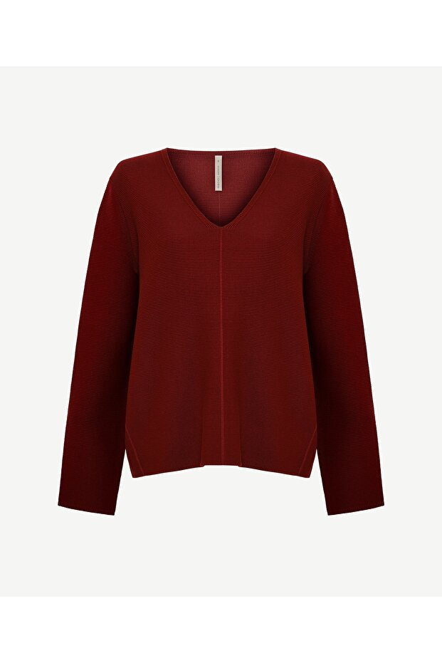 Regular V Yaka Uzun Kol Kazak - 5