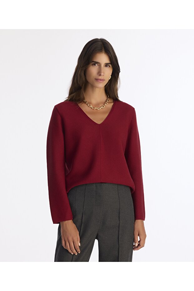 Regular V Yaka Uzun Kol Kazak - 1