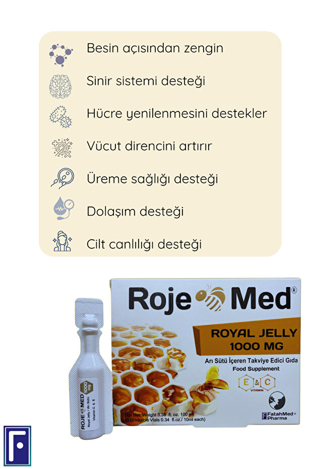 Royal Jelly 1000 Mg – Arı Sütü Fresh Vitamin C & E – 10 Shot - 4