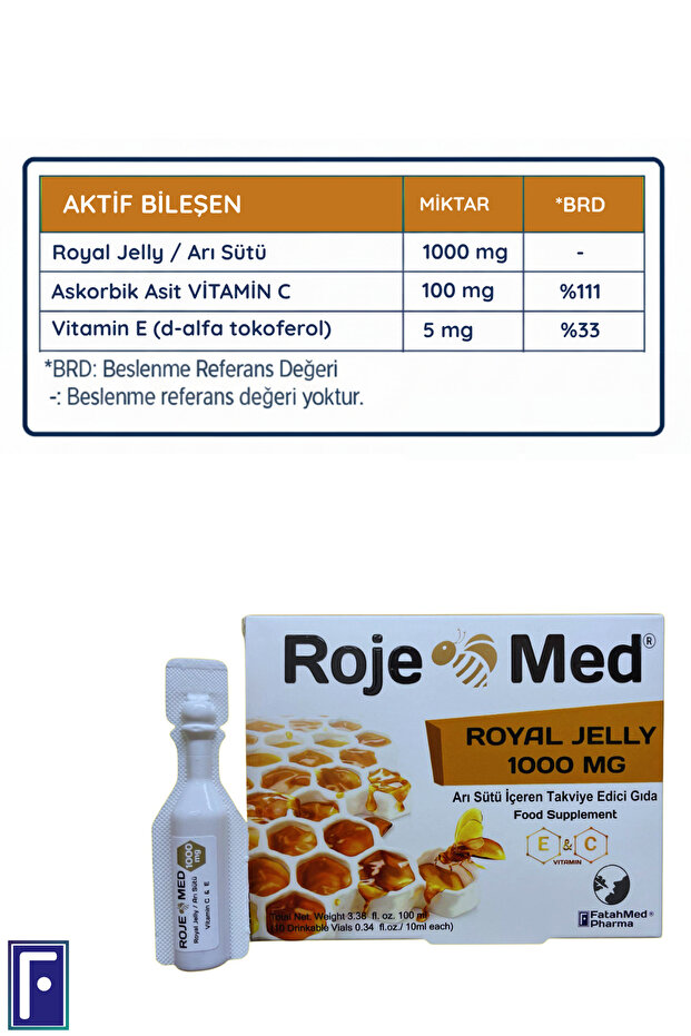 المعسل الملكي 1000 ملغ - فيتامين سي وإي الطازج من غذاء النحل - Med B Shot، فيتامين مركب B12. (ميثيل كوبالامين) - 2