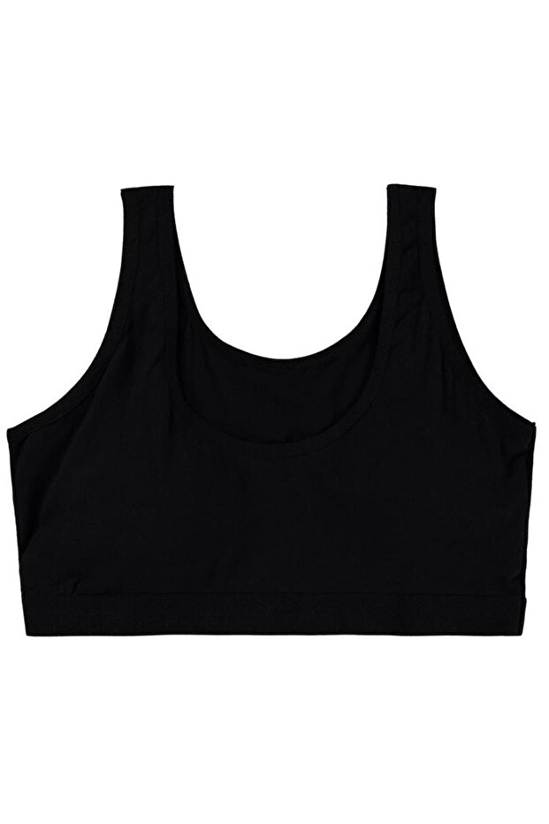 Girl's Padded Bustier 12-14 Years Old - Black 14-15 Years Old