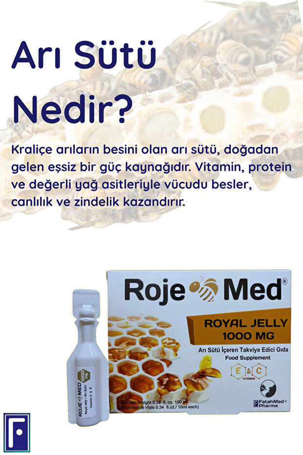 Royal Jelly 1000 Mg – Arı Sütü Fresh Vitamin C & E – 10 Shot - 6