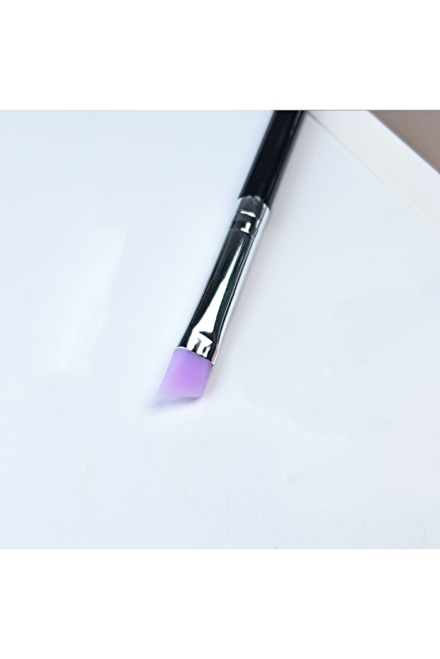فرشاة سيليكون بنفسجية من Libeauty لتجعيد الرموش، أداة رفع الرموش، قضيب تجعيد الرموش، أداة وضع الرموش