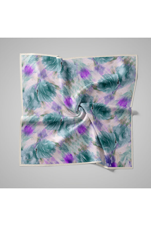 Eșarfă cu model natural - 1