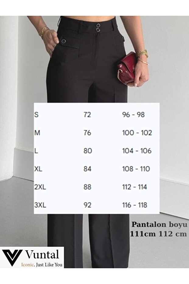 Çift Düğmeli Şık Pantolon - 9