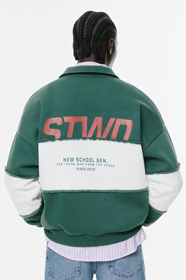 STWD panelli polo sweatshirt - 5