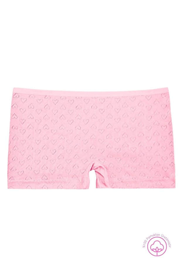 120 Kalpli Kız Çocuk Boxer %100 Pamuk 10'lu Şort Paketi - 8