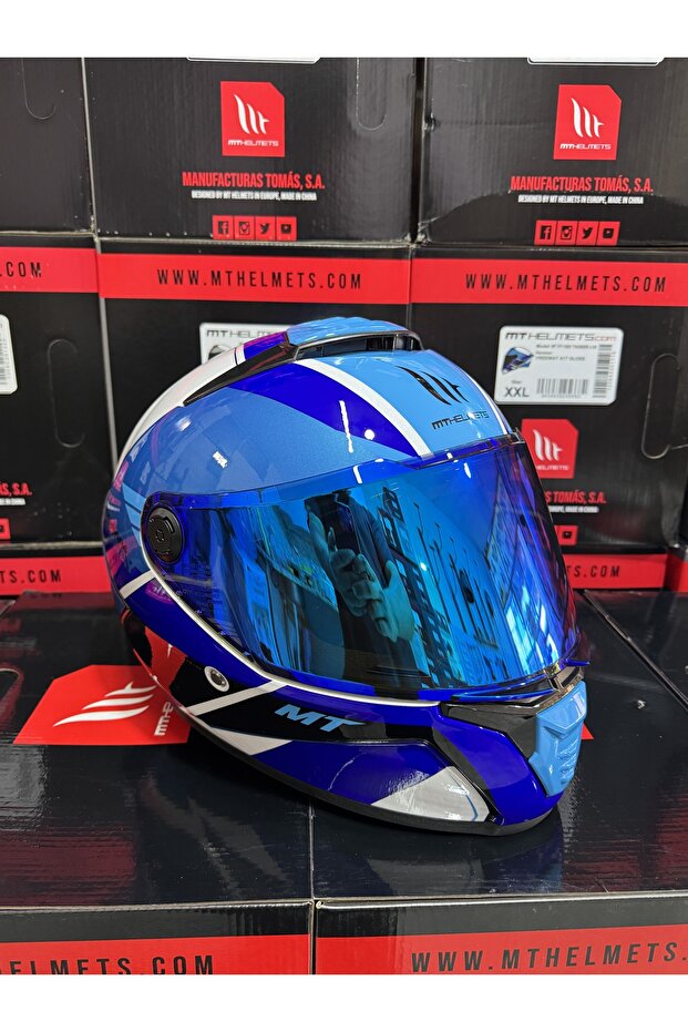 Helmets Thunder 4 Freeway kask (+1şeffaf vizörlü) - 5