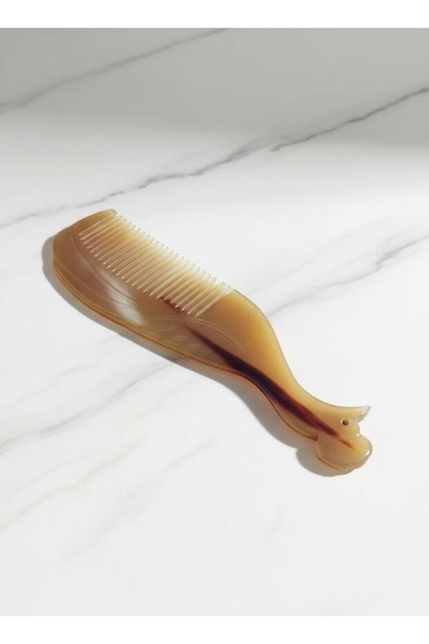 Ram Horn Bone Comb Natural Unpolished Sturdy Structure