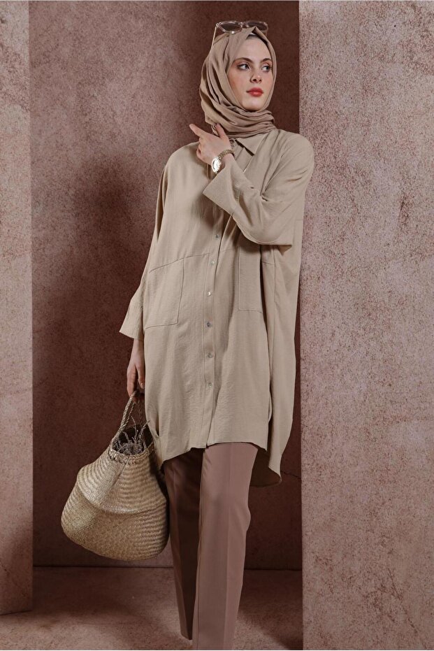 GÖMLEK YAKA TUNİK 44471 - 1